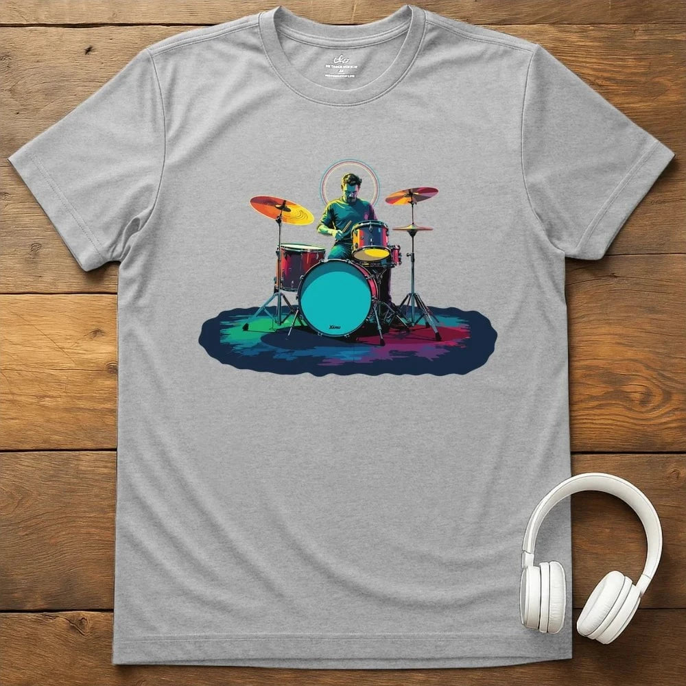 Drummer Halo T-Shirt - Sport Grey