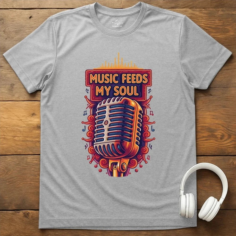 Feeds My Soul T-Shirt - Sport Grey