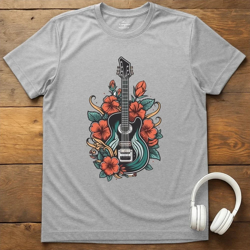 Valentino Guitar T-Shirt - Sport Grey