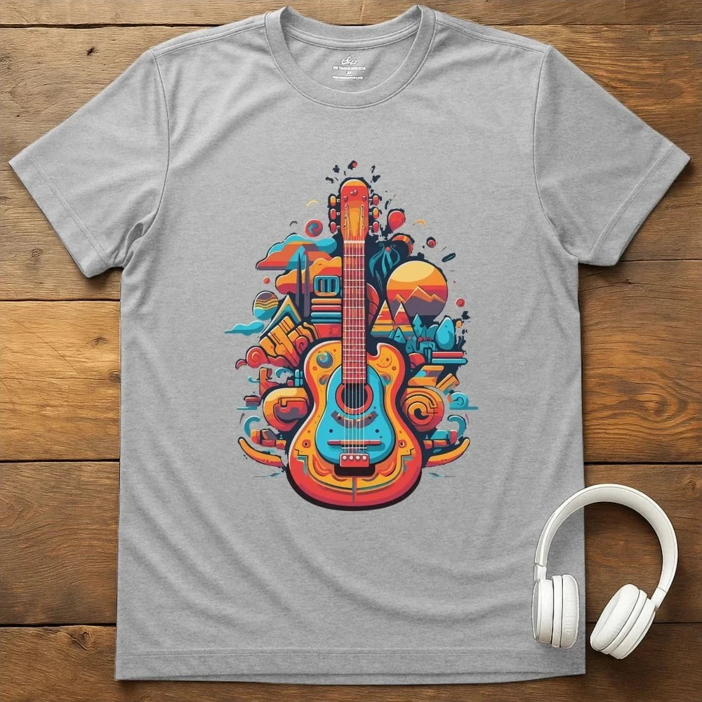 Guitar Vibing T-Shirt - Sport Grey