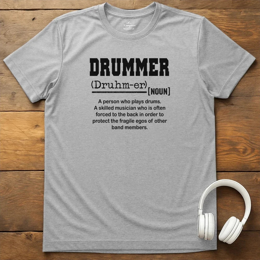 Drummer T-Shirt - Sport Grey