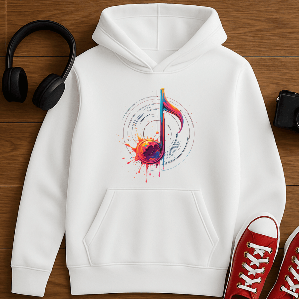Color Me Music Hoodie - White