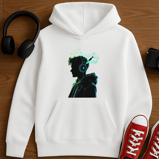 Music Is My Drug Hoodie - White