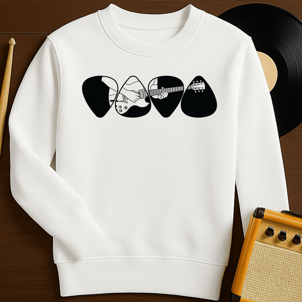 Four Picks Crewneck - White