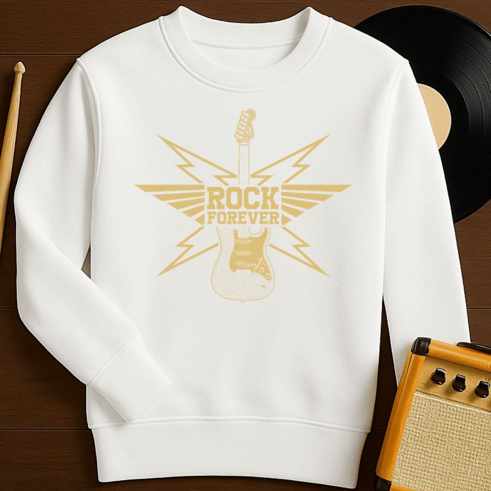 Rock Forever Crewneck - White