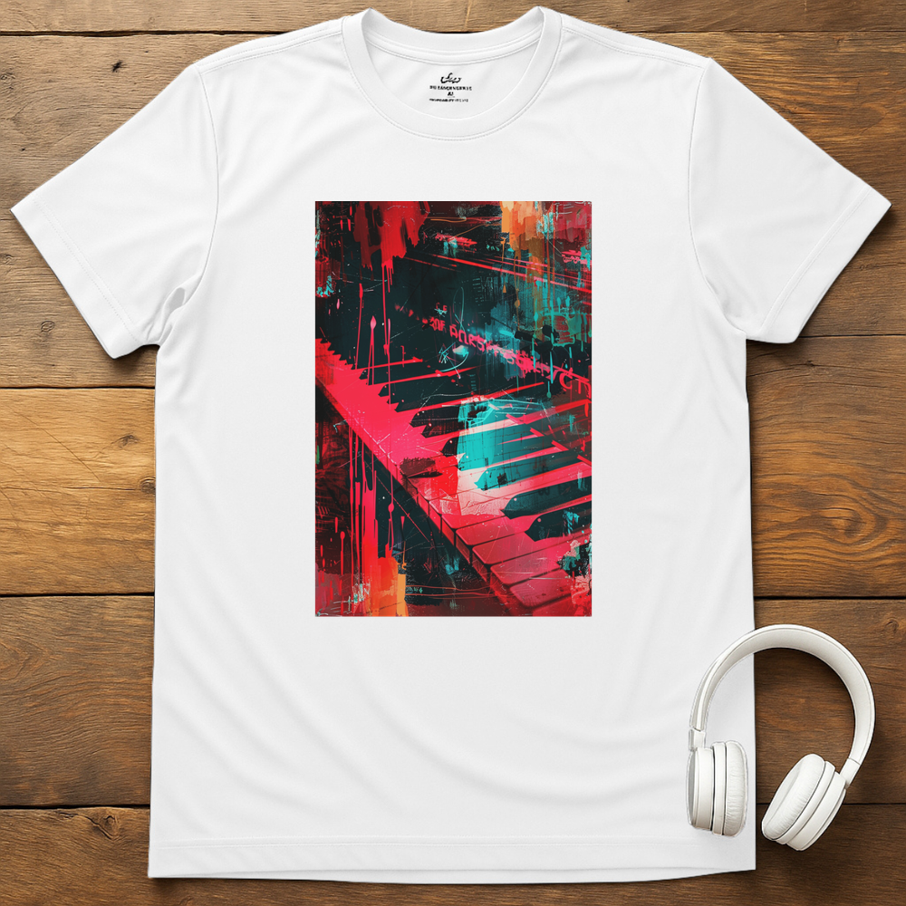 Vibrant Keys T-Shirt - White