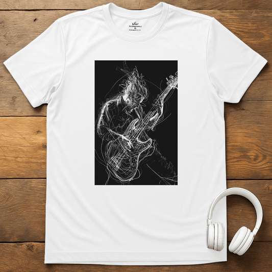 Tangled Bassist T-Shirt - White