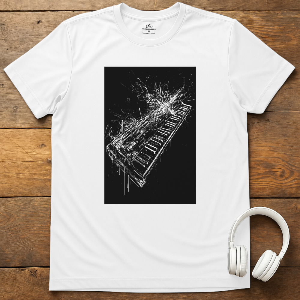 Tangled Keyboard T-Shirt - White