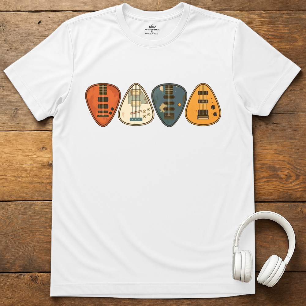 Vintage Picks T-Shirt - White