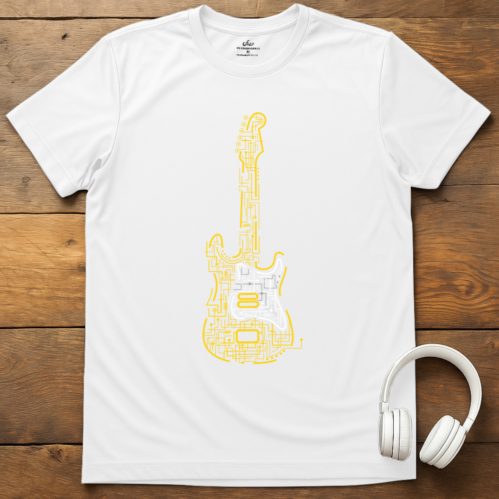 Connected Guitar T-Shirt - White