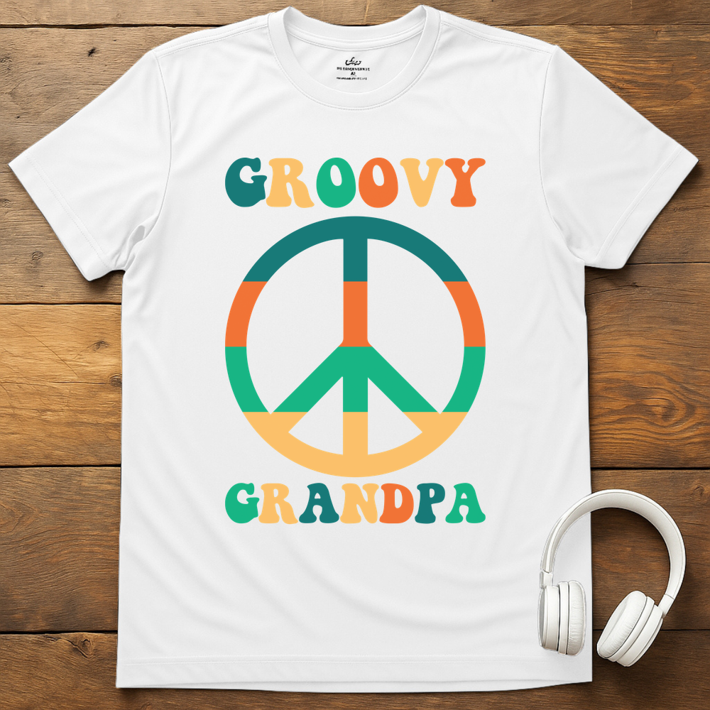 Groovy Grandpa T-Shirt - White