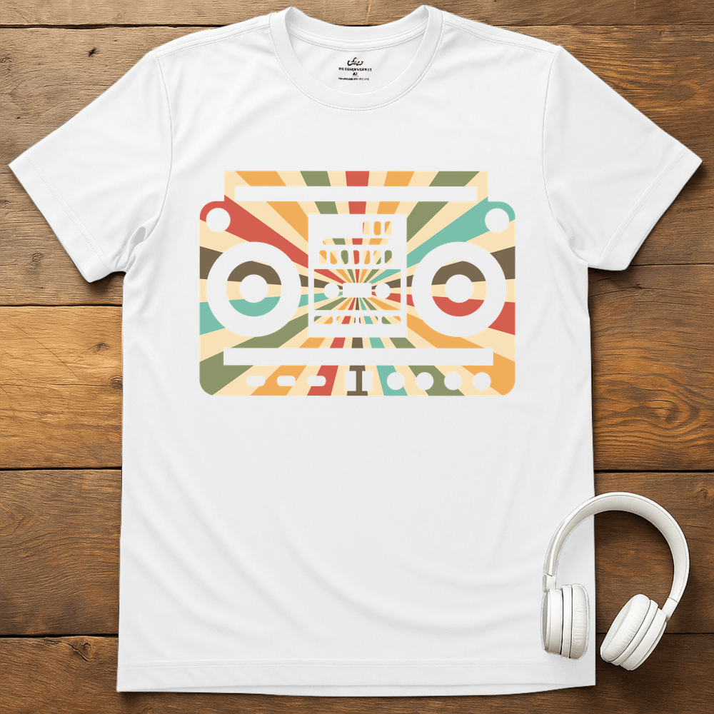 Tape Player T-Shirt - White