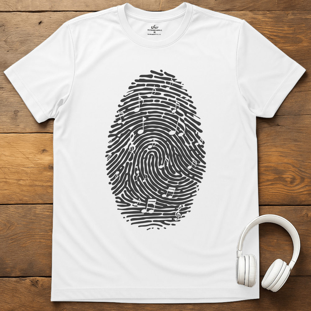 Fingerprint Notes T-Shirt - White