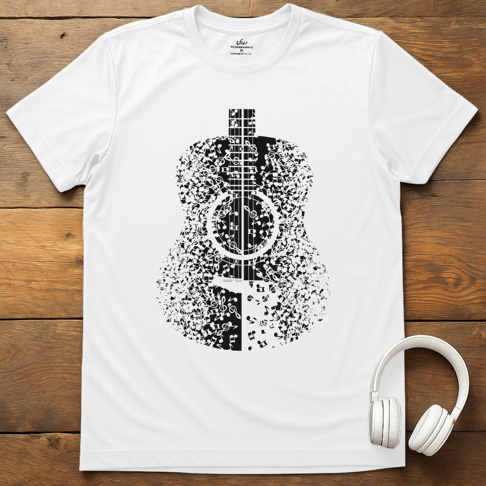 Guitar Notes T-Shirt - White