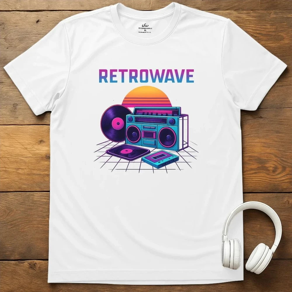 Retrowave T-Shirt - White