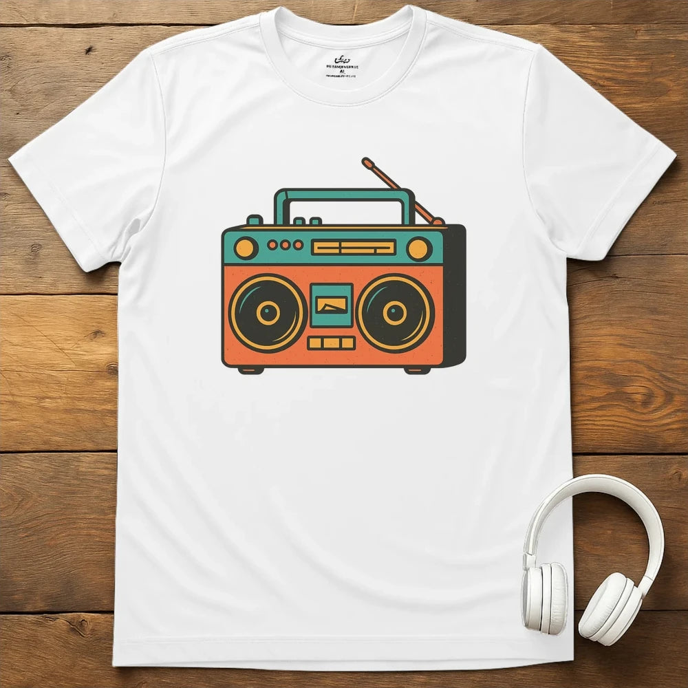 Cassette Radio T-Shirt - White