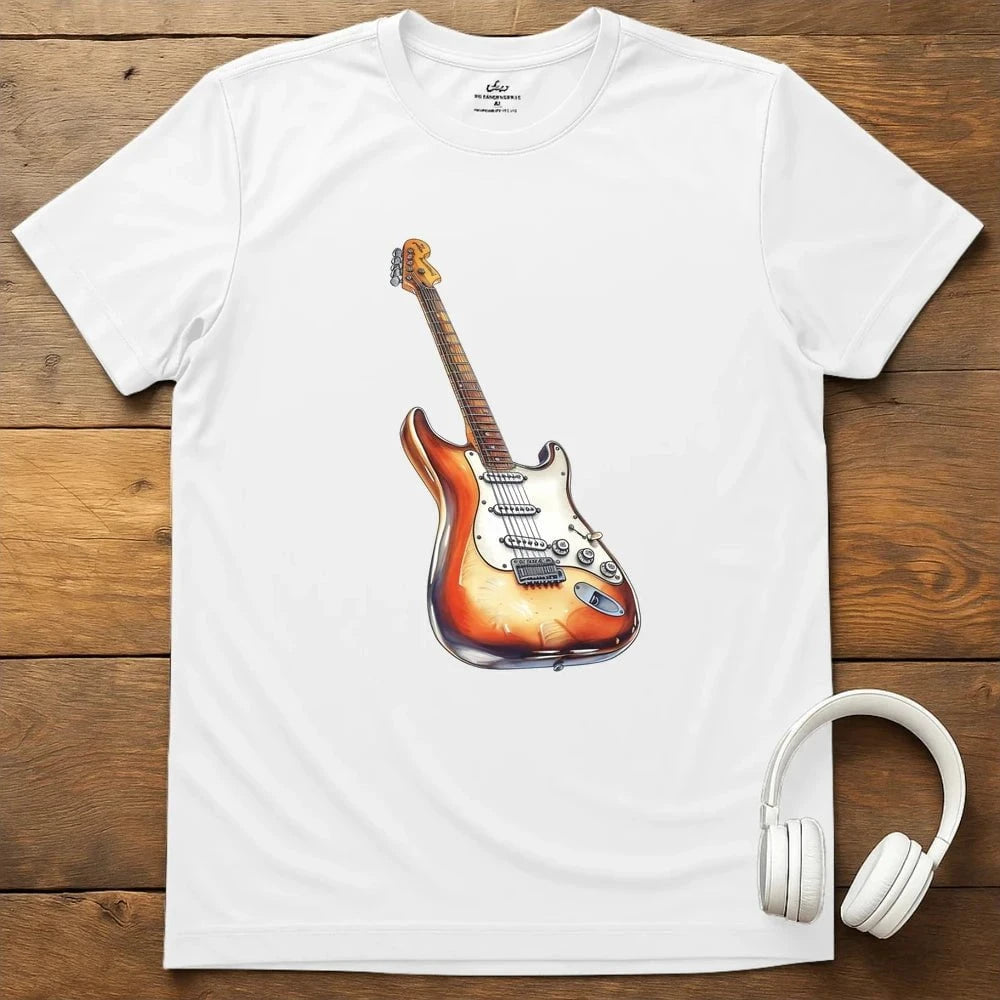 Electric Guitar T-Shirt - White