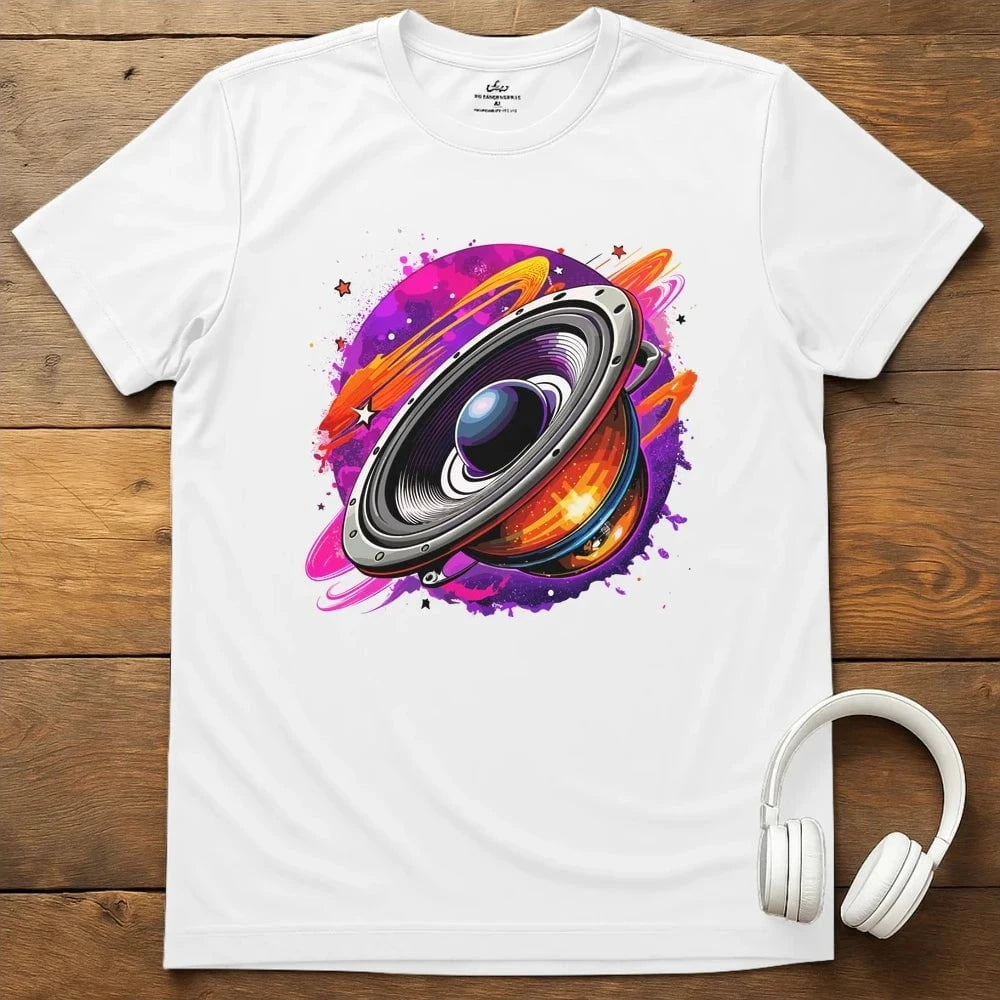 Planetary Speaker T-Shirt - White