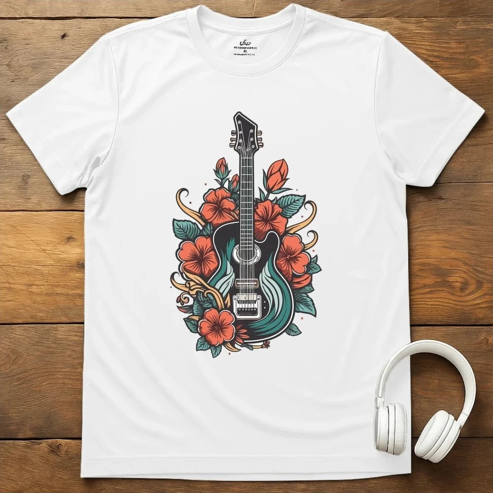 Valentino Guitar T-Shirt - White