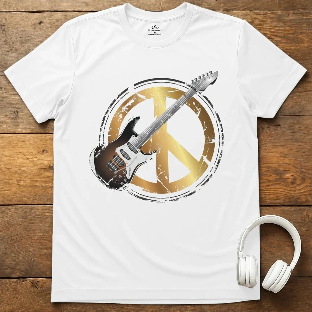 Peace Guitar T-Shirt - White