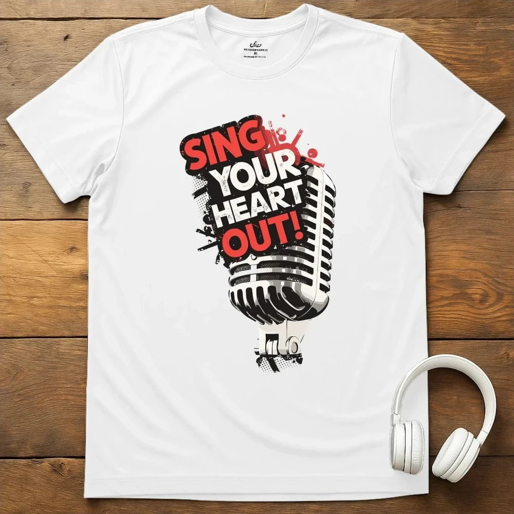 Sing Your Heart T-Shirt - White