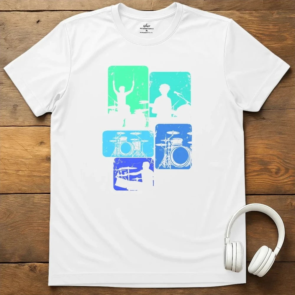 Drummer Love T-Shirt - White