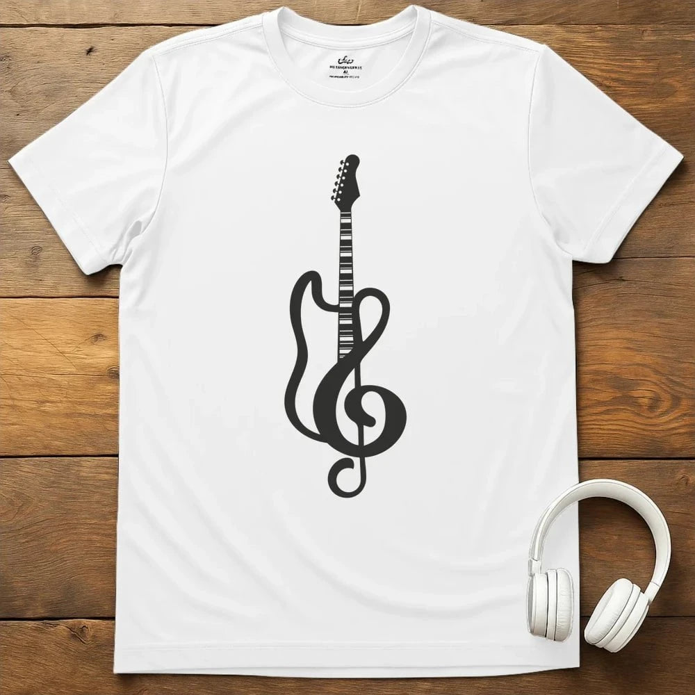 Guitar Clef T-Shirt - White